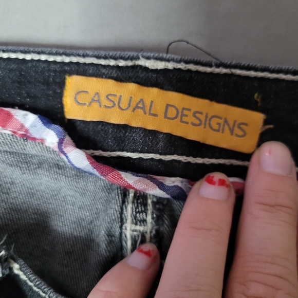 Casual design blue jeans size 16 - Picture 5 of 6